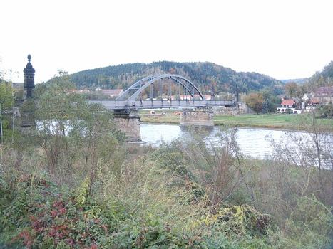 Carola Bridge, railroad bridge at Bad Schandau