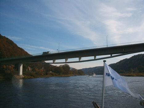 Pont routier sur l'Elbe de Bad Schandau