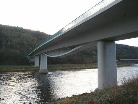 Road bridge across the Elbe at Bad Schandau