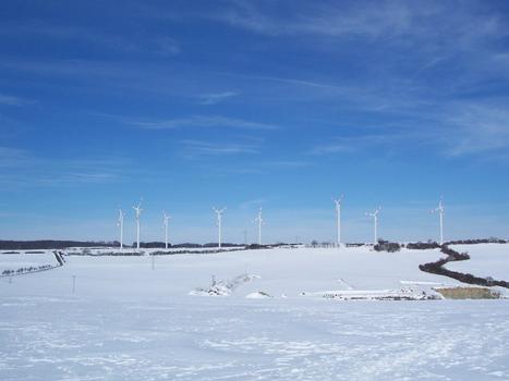 Wind power plant at Bucha