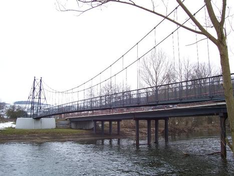 Hängebrücke Eutersdorf über die Saale
