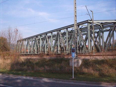 Railroad Bridge on the Saale Valley line crossing the Saale at Grossheringen