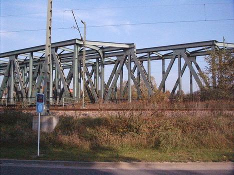Railroad Bridge on the Saale Valley line crossing the Saale at Grossheringen