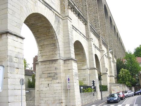 Aqueduc de Marie de Médicis (17e s.), sous l'aqueduc du 19e s
