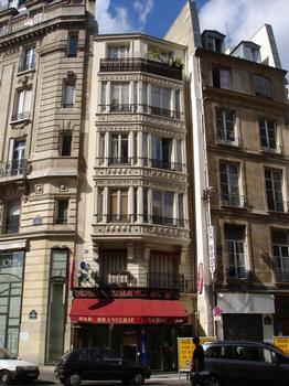 Immeubles rue Réaumur, Paris 2e. Jonction avec la rue d'Aboukir