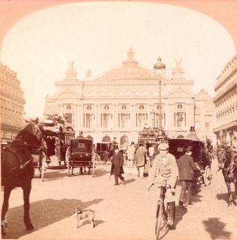 Opéra de Paris. Vue stéréoscopique, vers 1900.