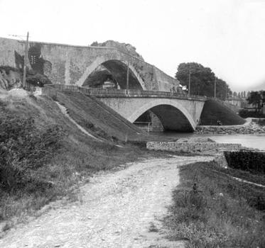 Ponts de Claix. Vue stéréoscopique, vers 1880.