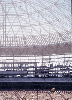 Astrodome. Roof from inside