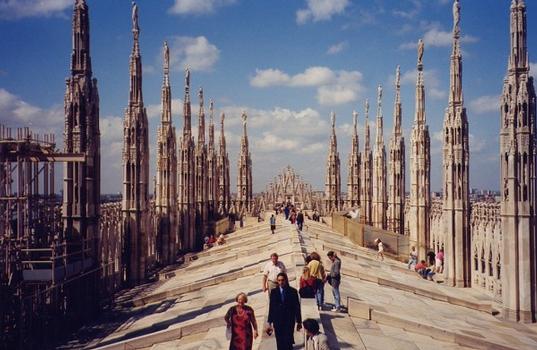 Cathédrale de Milan
Les toits du Duomo