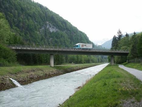 Gäsi-Highway bridges:Highway A3, Zurich - Chur, Switzerland. The bridge on this picture leads to the city of Chur