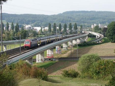 Ponts de la S-Bahn de Zürich près de Dübendorf