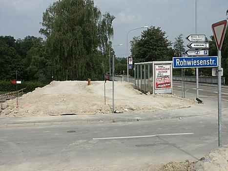 Baustelle «Glattbrücke» am 10.Aug.2004