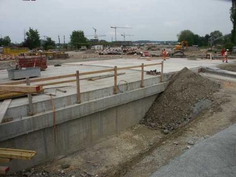 Baustelle Leutschenbach am 8. Mai 2006 «Brücke und Gewässerkorrektur»