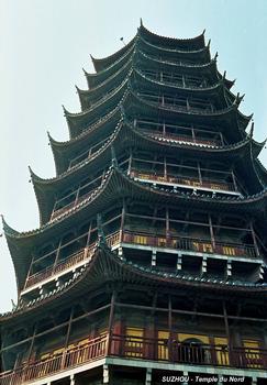 SUZHOU (Jiangsu) – Temple du Nord, la grande pagode du 16e siècle, 9 étages