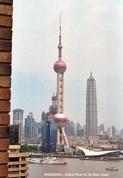 SHANGHAI – PUDONG, la Perle d'Orient, tour de télécommunications et tour panoramique