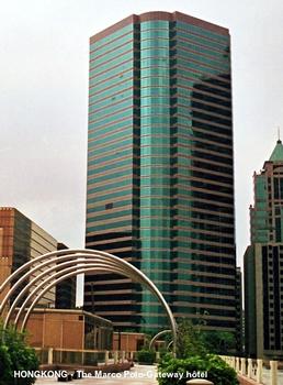 HONGKONG, Tsim Sha Tsui-Kowloon - Le «Marco Polo-Gateway Hôtel», façade sur China Ferry Terminal