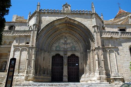 UBEDA (Andalousie), (ville inscrite au Patrimoine Mondial de l'Humanité) – Eglise San Pablo, construite et remaniée du XIIe au XVIIe, elle présente une grande variété de styles