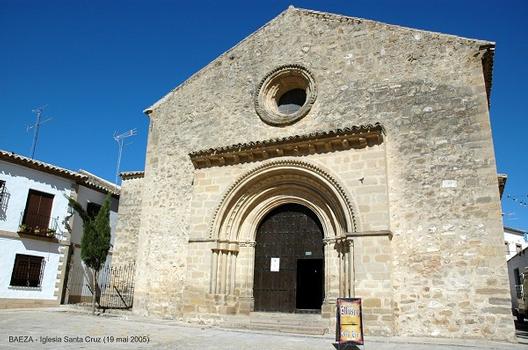 BAEZA (Andalousie), (ville inscrite au Patrimoine Mondial de l'Humanité) – Eglise Santa Cruz, c'est la seule église de Baeza qui conserve une façade romane