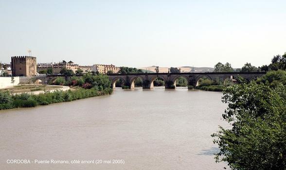 CORDOBA (Andalucia) – Puente Romano, la construction du pont romain remonte au 1er siècle AV. J.C. Il est encadré par deux ouvrages, côté ville: la Porte du Pont et, sur la rive gauche, la Tour de Calahorra, qui abrite aujourd'hui un Musée historique