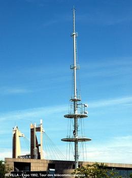 SEVILLE (Andalousie) – Exposition Universelle 1992, pylone des télécommunications