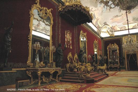 MADRID – « Palacio Real », vaste palais construit à la fin du XVIIIe, sur l'emplacement de la forteresse de l'Alcázar