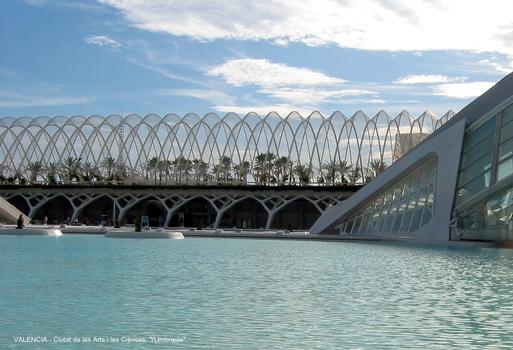L'Umbracle: VALENCE (Valence), cette structure métallique, qui évoque une serre tropicale, recouvre une promenade au dessus du parking
