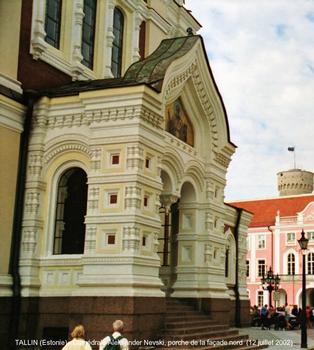 TALLIN (Estonie) – Cathédrale orthodoxe « Aleksander Nevski », construite à la fin du 19e siècle, dans le style des églises moscovites du XVIIe