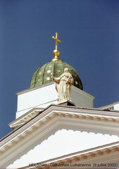 HELSINKI - La Cathédrale luthérienne, s'inscrit dans l'ensemble monumental néo-classique de la Place du Sénat (1822-1852), oeuvre de l'architecte Karl Ludwig Engel