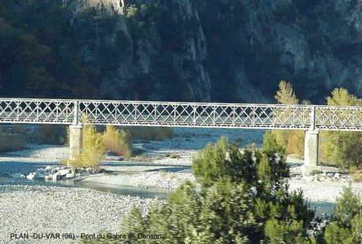 Communes de LEVENS & BONSON (06, Alpes Maritimes) – Pont «du Gabre-de-Bonson», surplombe la rivière Var et la RN 202, (pont routier)