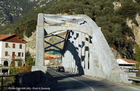 Communes de LEVENS & UTELLE (06, Alpes Maritimes) – Pont «A.Durandy», franchissement de la rivière Vésubie par la RN 202