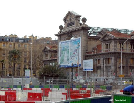 NICE – « Gare du Sud », la transformation du quartier est déjà commençée avec le chantier du nouveau tramway