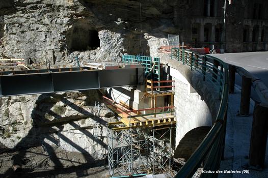UTELLE & TOURNEFORT (06, Alpes-Maritimes) – Nouveau « Pont des Batteries », culée rive-droite