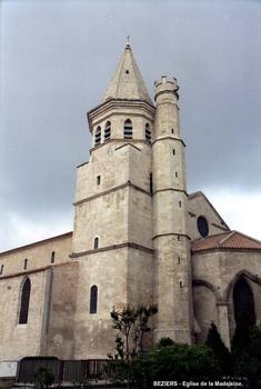 BEZIERS (34, Hérault) – Eglise de la Madeleine, clocher et tourelle d'escalier du XVe s