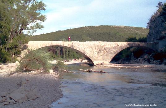 ROUGON (04, Alpes-de-Haute-Provence) et TRIGANCE (83, Var) – Pont de Carajuan (ou Carejuan), sur le Verdon