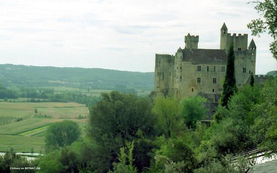 BEYNAC-et-CAZENAC (24, Dordogne) – Le Château de BEYNAC, vu de l'Est