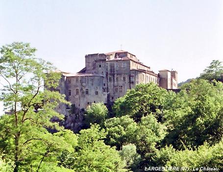 LARGENTIERE (07, Ardèche) – Le Château du 12e siècle