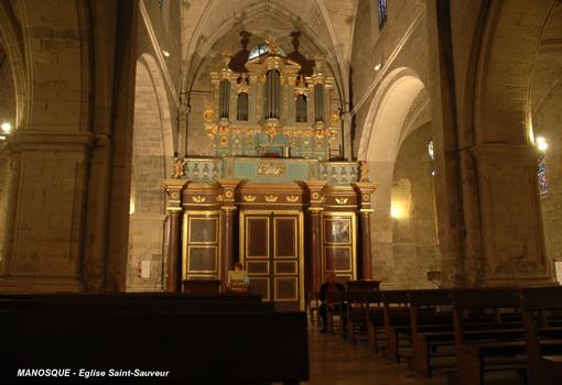 MANOSQUE (04100) – Eglise Saint-Sauveur, orgue de tribune