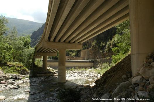 SAINT-SAUVEUR-SUR-TINEE (06, Alpes-Maritimes) – Viaduc de Valabres sur la Tinée, route D 2205, remplace le Pont de Paule