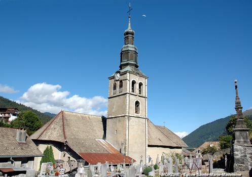 MORZINE (74110, Haute-Savoie) – Eglise Sainte-Marie-Madeleine, façade Est