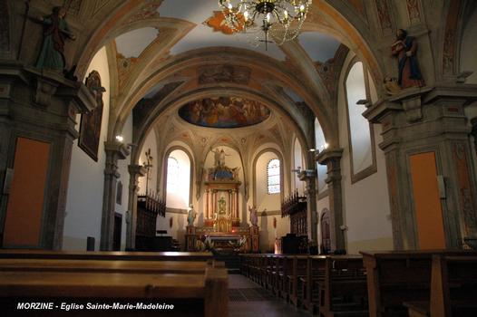 MORZINE (74110, Haute-Savoie) – Eglise Sainte-Marie-Madeleine, la nef