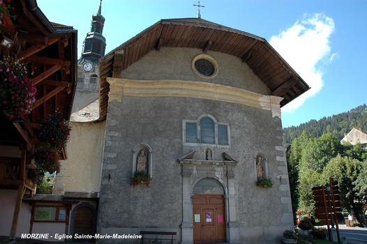 MORZINE (74110, Haute-Savoie) – Eglise Sainte-Marie-Madeleine, façade nord