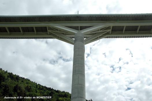 MONESTIER-DE-CLERMONT (38650,Isère) – Autoroute A 51, viaduc de Monestier, pile P3
