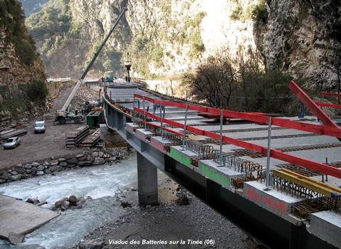 UTELLE & TOURNEFORT (06, Alpes-Maritimes) – Nouveau « Pont des Batteries », construction du tablier