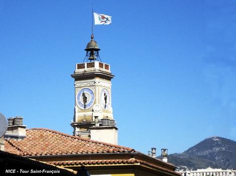 NICE (06, Alpes-Maritimes) – Tour Saint-François, le campanile et l'horloge