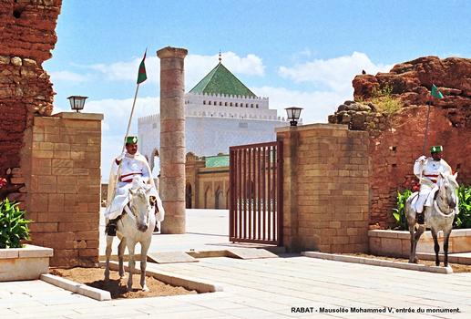 RABAT – Mausolée du roi Mohammed V, construit sur l'esplanade de la mosquée Hassan