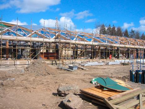 Alnwick Castle Visitor Center under construction