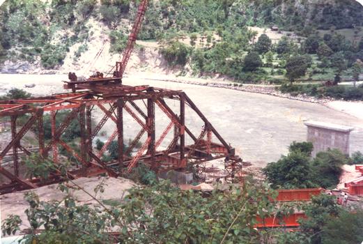 Tamur river bridge on the Dharan to Dhankuta road Nepal