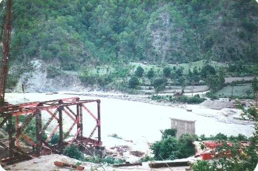 Tamur river bridge on the Dharan to Dhankuta road Nepal