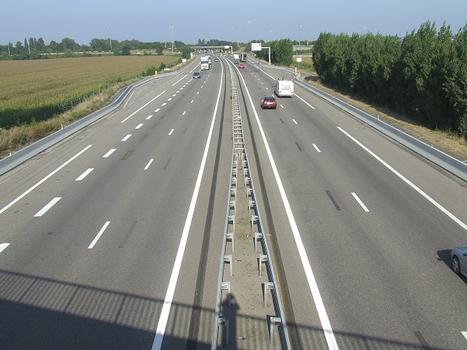 Autoroute A 36, au niveau de Lutterbach (68/Haut-Rhin/Alsace/France)