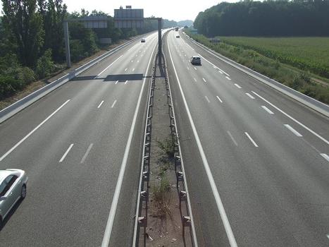 Autoroute A 36, au niveau de Lutterbach (68/Haut-Rhin/Alsace/France)